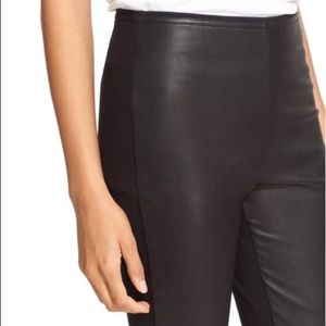 Rag and Bone Joss Genuine Black  Leather Pants